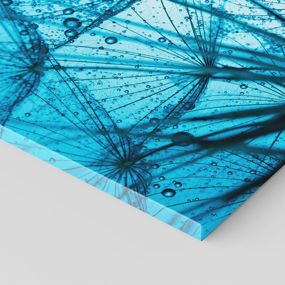 Obraz na płótnie 40x40 - Lekkość dmuchawca wśród kwiatów - dmuchawiec, kwiaty