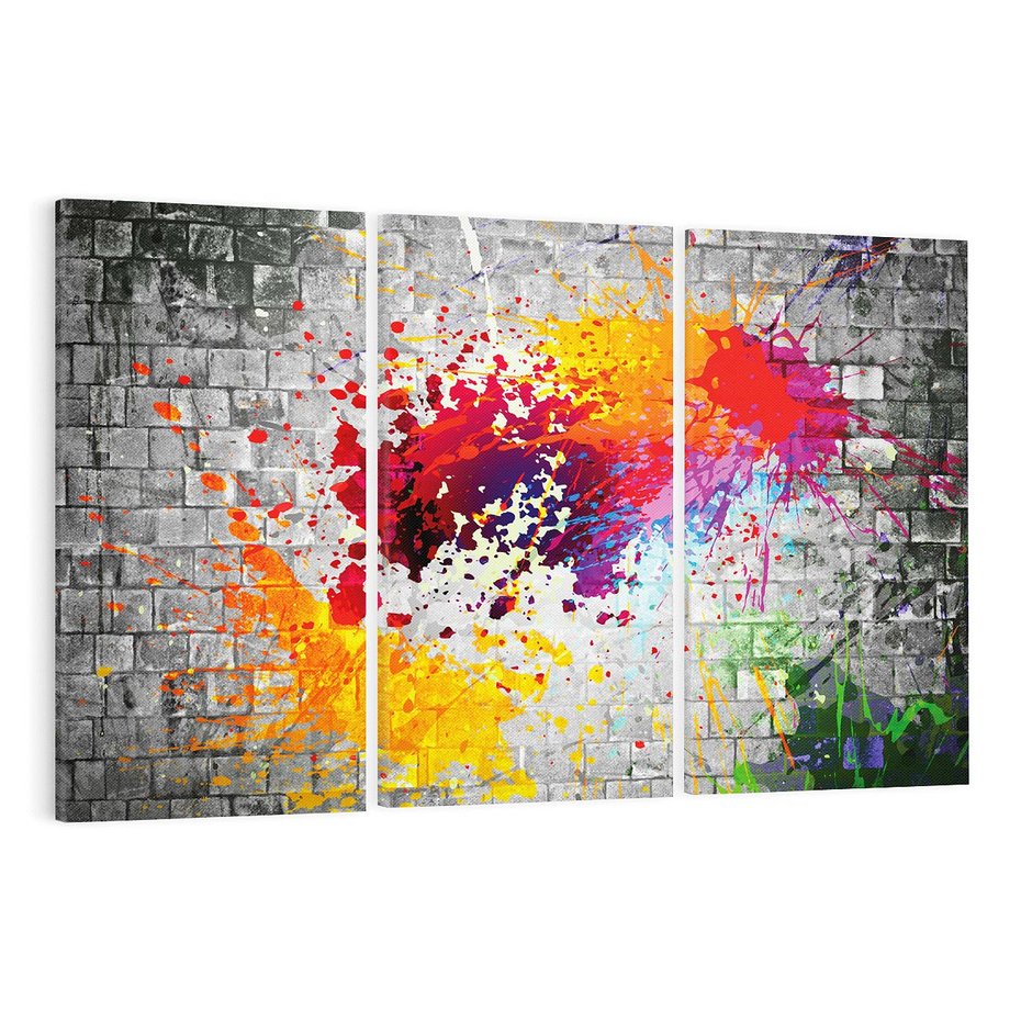 Obraz na płótnie 120x80 - Ekspresja Graffiti - farba, graffiti