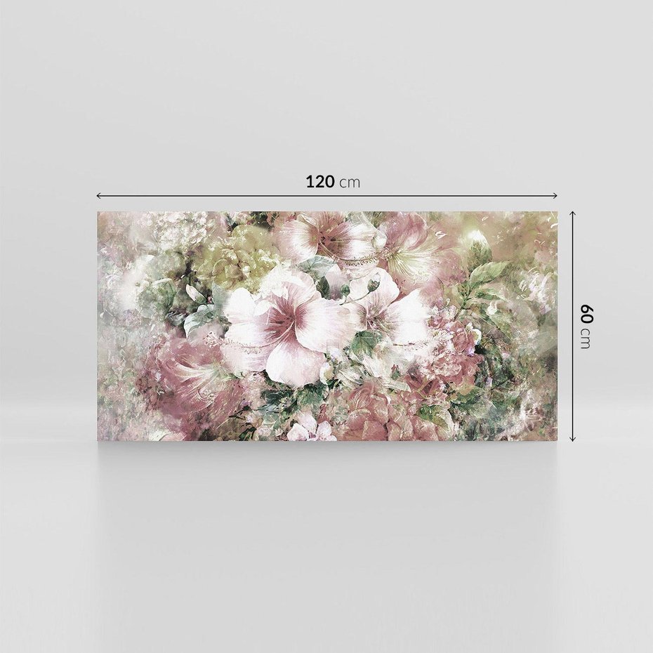 Obraz na płótnie 120x60 - Piękno natury na płótnie - kwiaty, olejne