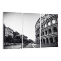 Obraz na płótnie 120x80 - Echa Historii - czarno biała fotografia, koloseum