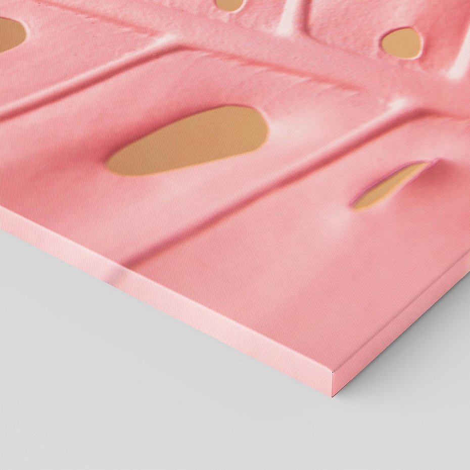 Obraz na płótnie 80x120 - Różowa monstera w pełnym rozkwicie - różowa, monstera