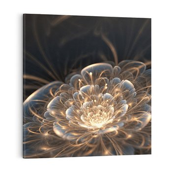 Obraz na płótnie 60x60 - Nowoczesny Kwiat - kwiat, nowoczesny