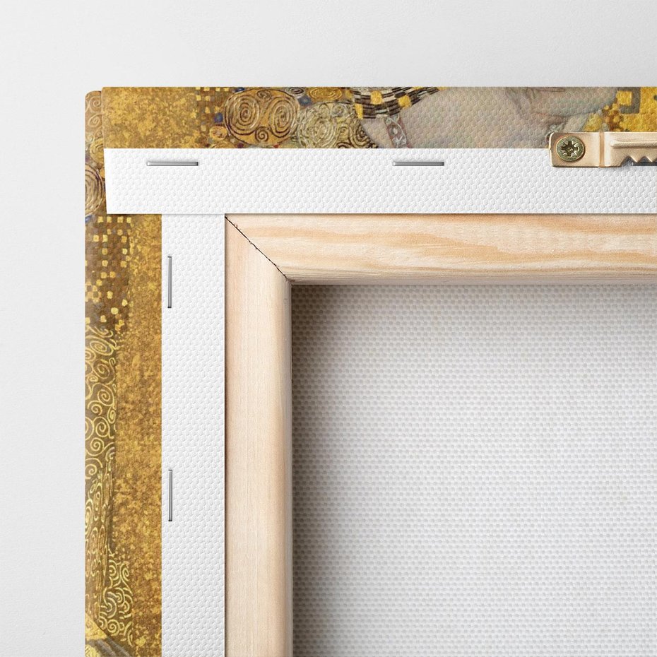 Obraz na płótnie 50x50 - "Portret Adele Bloch-Bauer I" (1907), Gustav Klimt - Reprodukcja - reprodukcja, obraz na płótnie