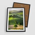 Plakat w ramie 50x70 - Prowansja: malownicze winnice w kraju Włoch - Prowansja, Włochy - rama czarna