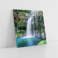 Obraz na płótnie 40x40 - Tropikalny Wodospad - wodospad, tropikalny