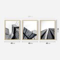 Zestaw obrazy w ramie 40x50 galeria - Architektura, sztuka, nowoczesna - rama drewno