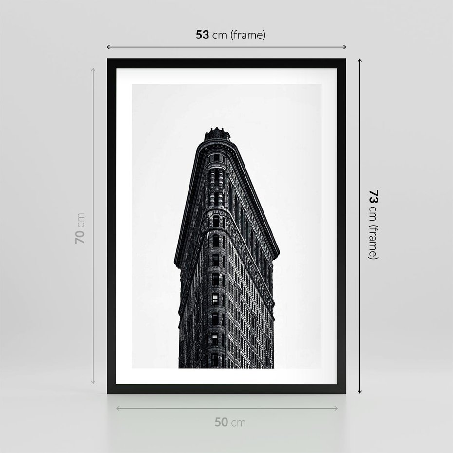 Plakat w ramie 50x70 - Majestatyczna Architektura - architektura, majestatyczny budynek - rama czarna
