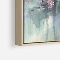 Obraz w ramie 70x100 - Efemeryczne Kwitnienie Drzew - akwarela, rozmyte pastelowe tłó - rama drewno