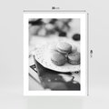 Plakat bez ramy 30x40 - Makaroniki w Szarości - czarno biała fotografia, plakat