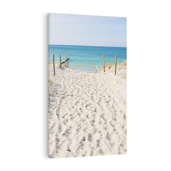 Obraz na płótnie 80x120 - Harmonia plażowego morza - plaża, morze