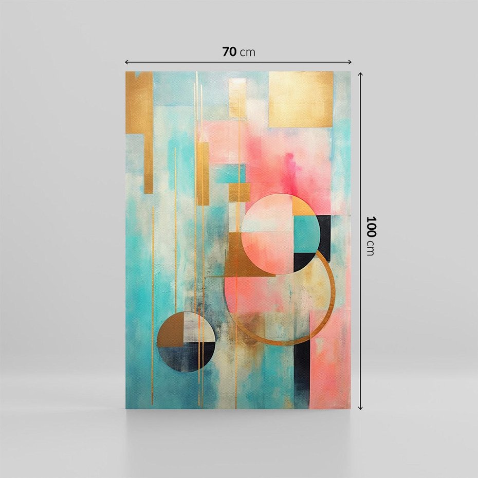 Obraz na płótnie 70x100 - Abstrakcyjny Bałagan - abstrakcja, obraz olejny