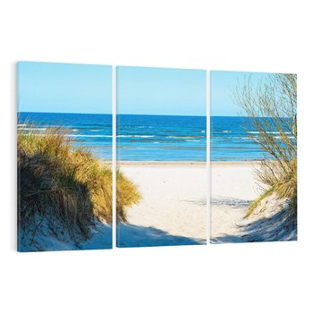 Obraz na płótnie 120x80 - Spokój nad brzegiem morza - plaża, morze