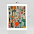Plakat bez ramy 40x50 - Wewnętrzne Zagadki Kształtów - abstrakcyjny obraz, sztuka abstrakcji