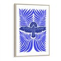 Obraz w ramie 50x70 - Etniczne Rekwizyty - etniczne roślinne wzory, granat - rama drewno