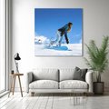 Obraz na płótnie 30x30 - Snowboard na zimowych zboczach - snowboard, zima