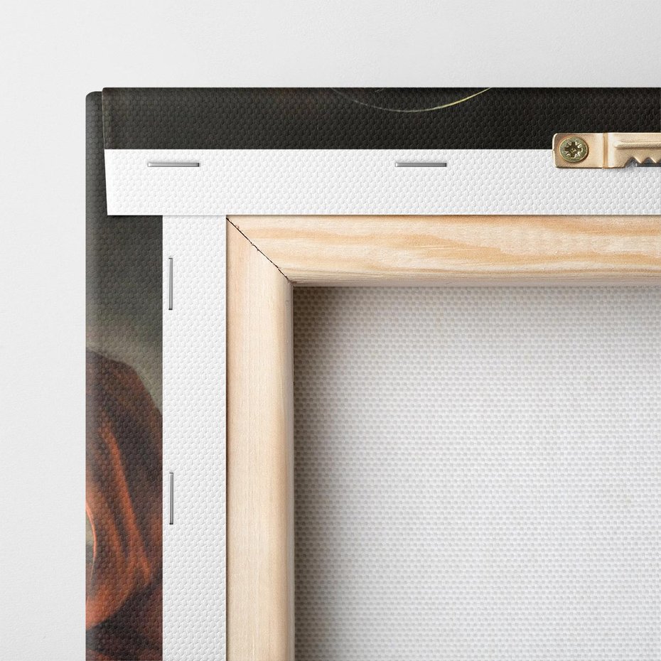 Obraz na płótnie 120x40 - "Św. Hieronim piszący" (1606), Caravaggio - Reprodukcja - reprodukcja, obraz na płótnie