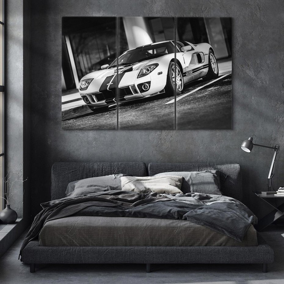 Obraz na płótnie 120x80 - Ford GT moc i elegancja - Ford GT, samochód