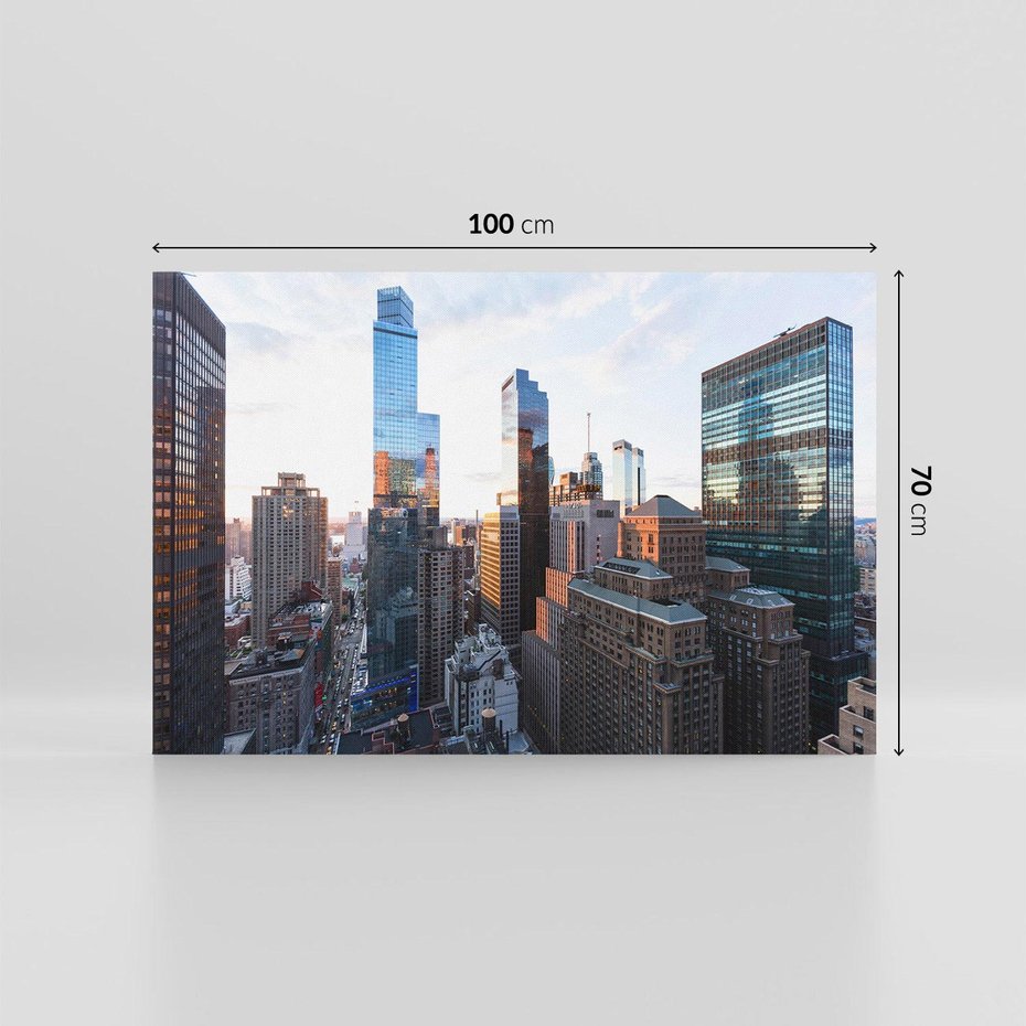 Obraz na płótnie 100x70 - Duch Nowego Jorku: Miasto Nieśpiące - Nowy Jork, USA