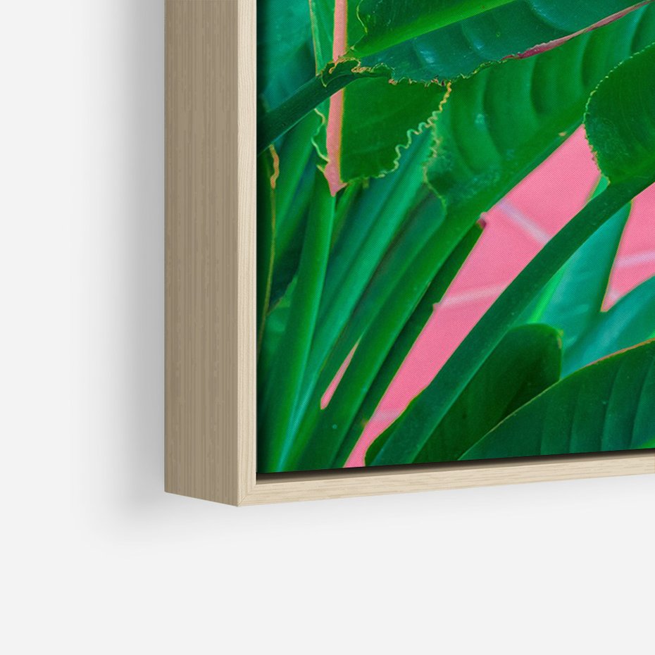 Obraz w ramie 80x120 - Odezwij się do przeszłości - liście, retro - rama drewno