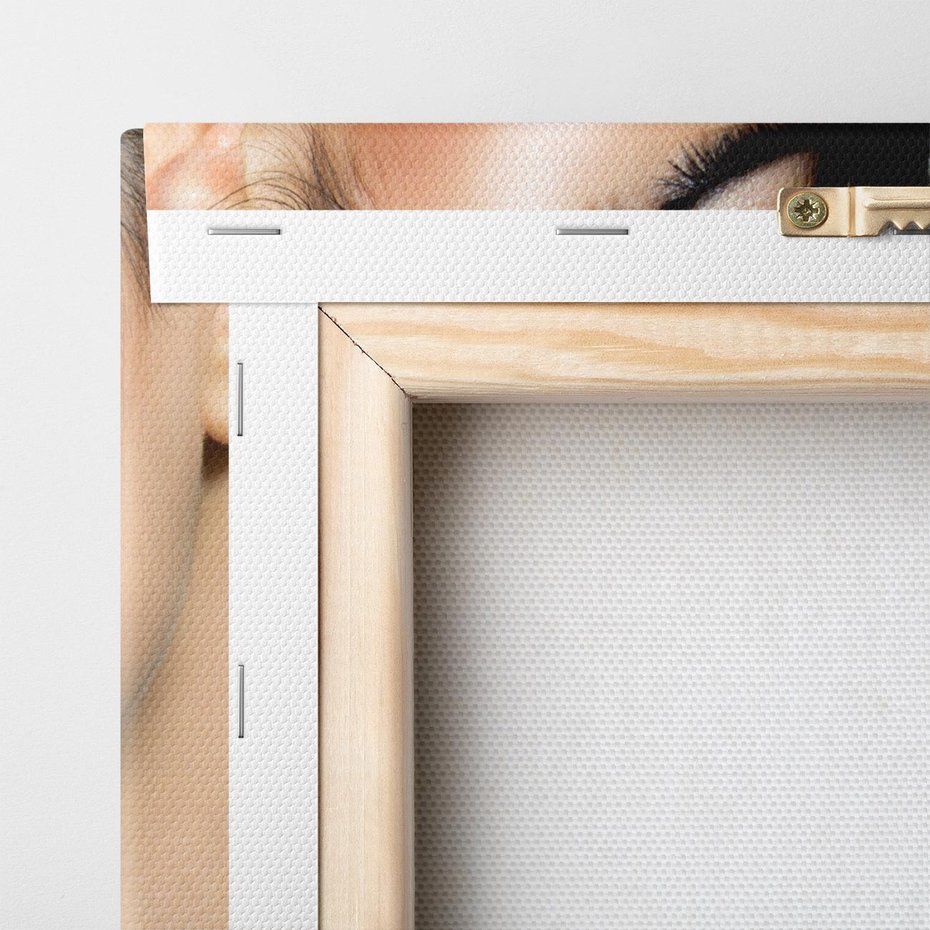 Obraz na płótnie 140x70 - Kobieca Fryzura w Ruchu - fryzura, kobieta