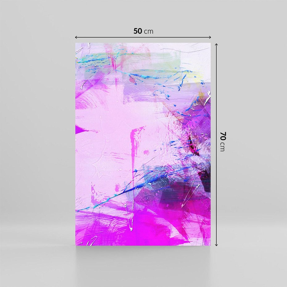 Obraz na płótnie 50x70 - Abstrakcja: wyrafinowany świat form i kolorów - abstrakcja