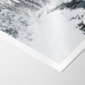 Plakat bez ramy 30x40 - Spokój Zimowego Lasu w Górach - zima w lesie, w górach