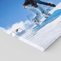 Obraz na płótnie 40x40 - Snowboard na zimowych zboczach - snowboard, zima