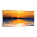 Obraz na płótnie 120x60 - Zachód słońca nad oceanem - zachód słońca,