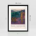 Plakat w ramie 30x40 - Reprodukcja Gauguina: Sztuka Egzotyczna na Plakacie - paul gauguin, plakat - rama czarna