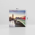 Obraz na płótnie 50x50 - London Calling: Autobus i Big Ben - Londyn, autobus
