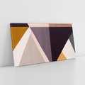 Obraz na płótnie 140x70 - Trójkąty Wnętrz - abstrakcja, geometryczne kształty