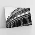 Obraz na płótnie 100x70 - Koloseum w Czarnej Bieli - antyczna architektura, koloseum