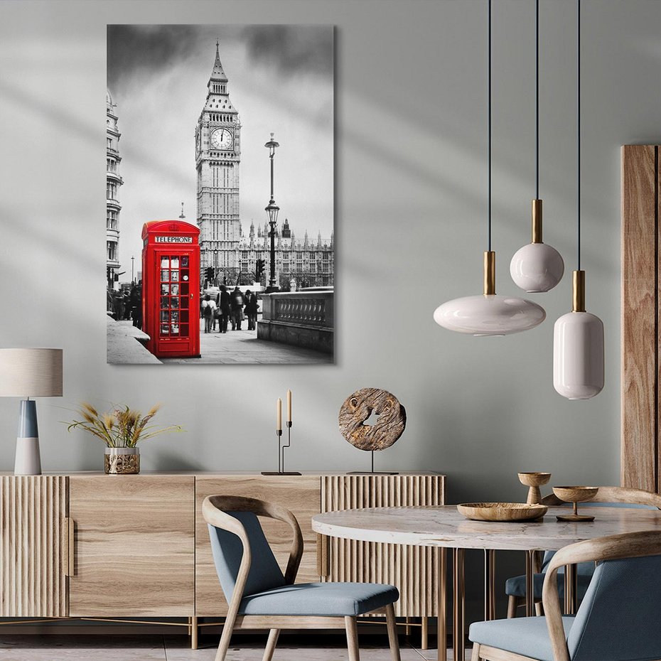 Obraz na płótnie 80x120 - Ikoniczny Big Ben w Londynie - Big Ben, Londyn