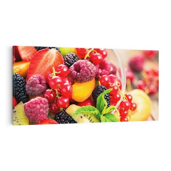 Obraz na płótnie 120x60 - Smakowite Porywy - owoce, jedzenie
