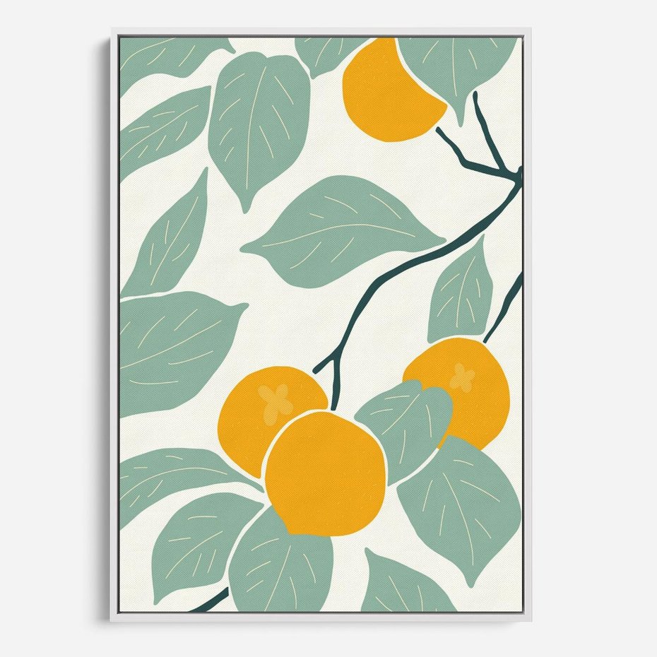 Obraz w ramie 50x70 - Wewnętrzna Melodia - plakat, nowoczesna sztuka - rama biała