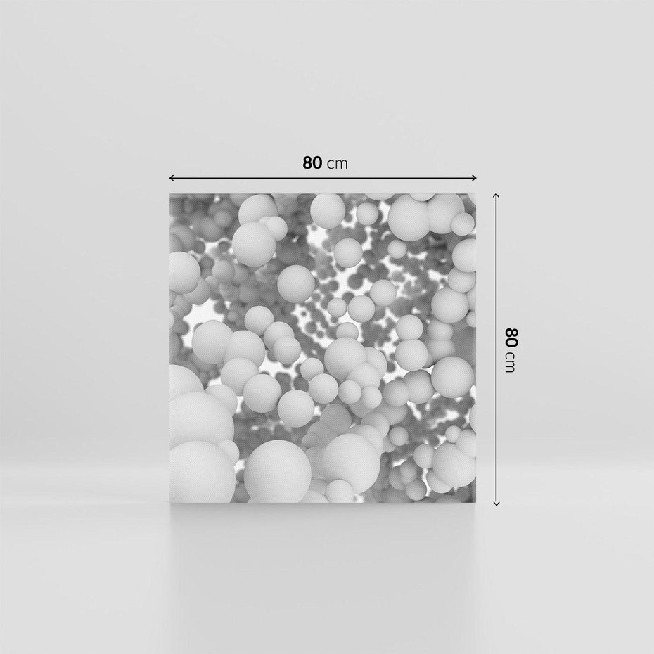 Obraz na płótnie 80x80 - Abstrakcyjne balony w locie - kule, abstrakcja