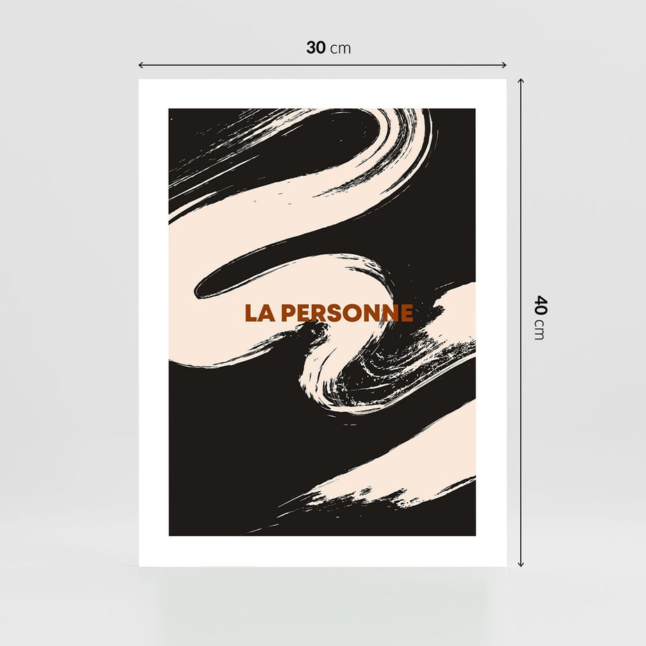 Plakat bez ramy 30x40 - Ciemna Abstrakcja - abstrakcja w ciemnych kolorach, czarny