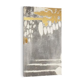 Obraz na płótnie 80x120 - Malowane impresje zmysłów - abstrakcyjne plamy, linie