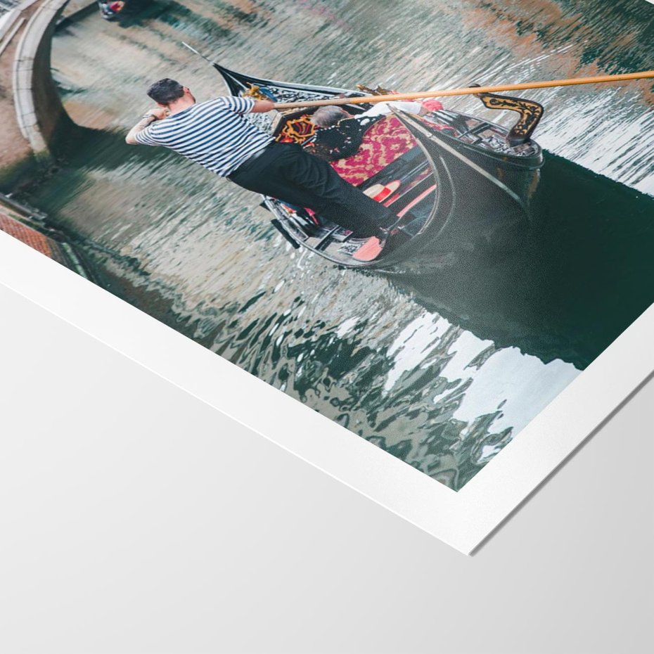 Plakat bez ramy 30x40 - Kanały Wenecji - gondola, Wenecja