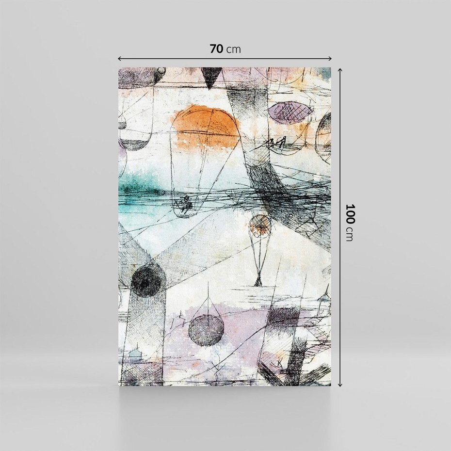 Obraz na płótnie 70x100 - In the realm of air 1917, Paul Klee - Reprodukcja - reprodukcja, obraz na płótnie