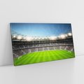 Obraz na płótnie 100x50 - Magia Piłkarskiego Stadionu: Sport i Emocje - stadion, piłka