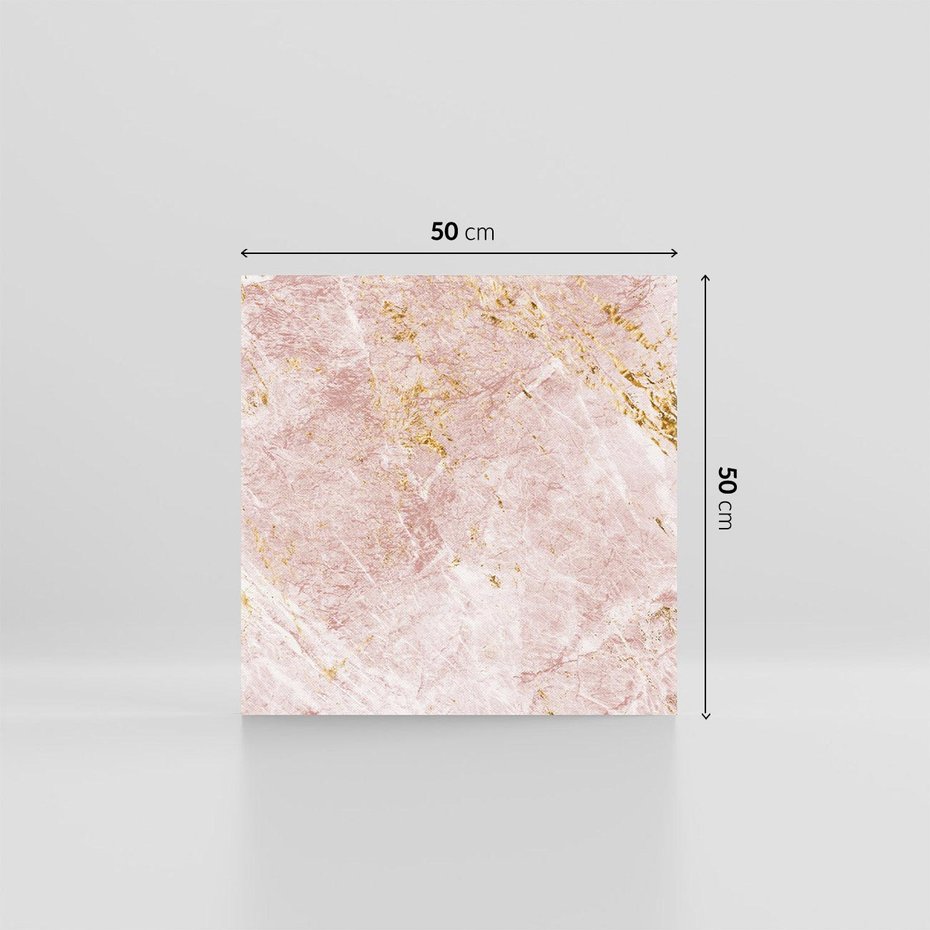 Obraz na płótnie 50x50 - Wyjątkowa Stylizacja - marmur, złoto