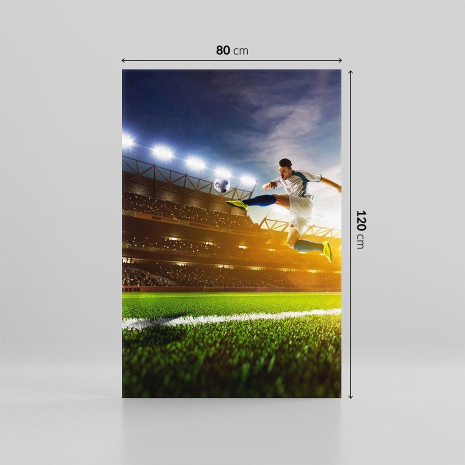 Obraz na płótnie 80x120 - Gol! Magia piłki nożnej - gol, piłka