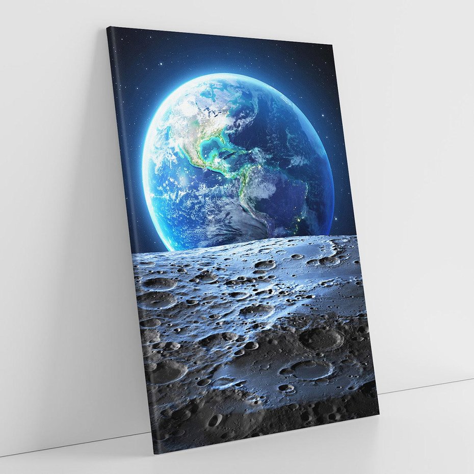 Obraz na płótnie 80x120 - Mistrzowskie spojrzenie na Ziemię - ziemia, kosmos