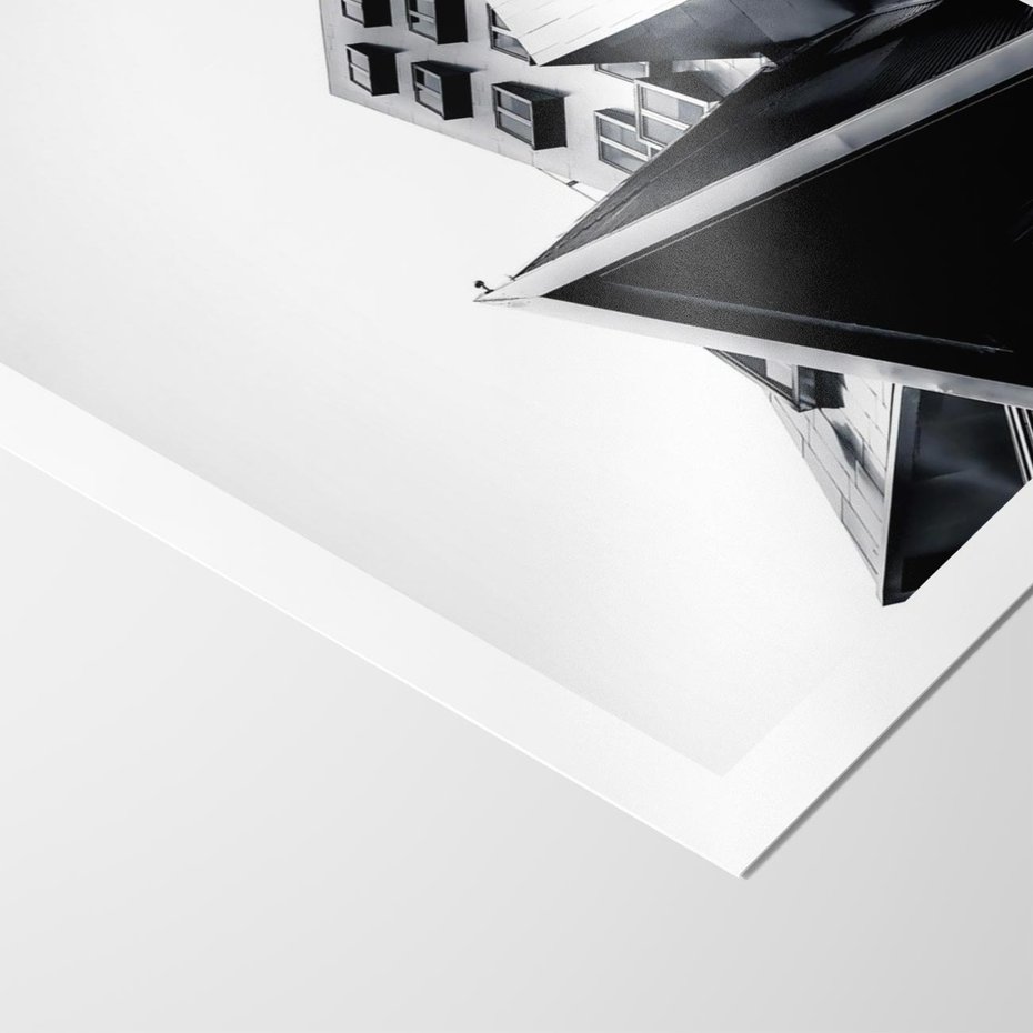 Plakat bez ramy 21x30 - Czarno-Biały Świat - architeltura, surowość