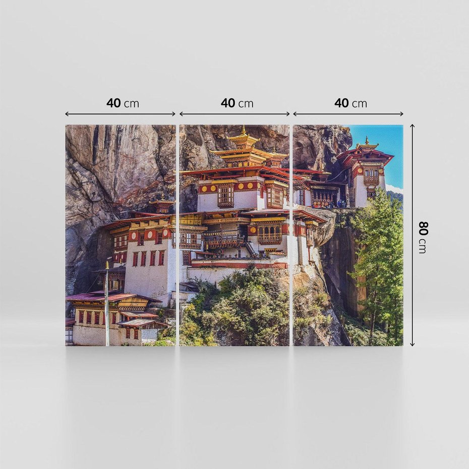 Obraz na płótnie 120x80 - Architektura Azji: Harmonia i Majestat - architektura, Azja