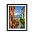 Plakat w ramie 50x70 - Tropienie Nieskończoności - uliczka, perspektywa - rama czarna