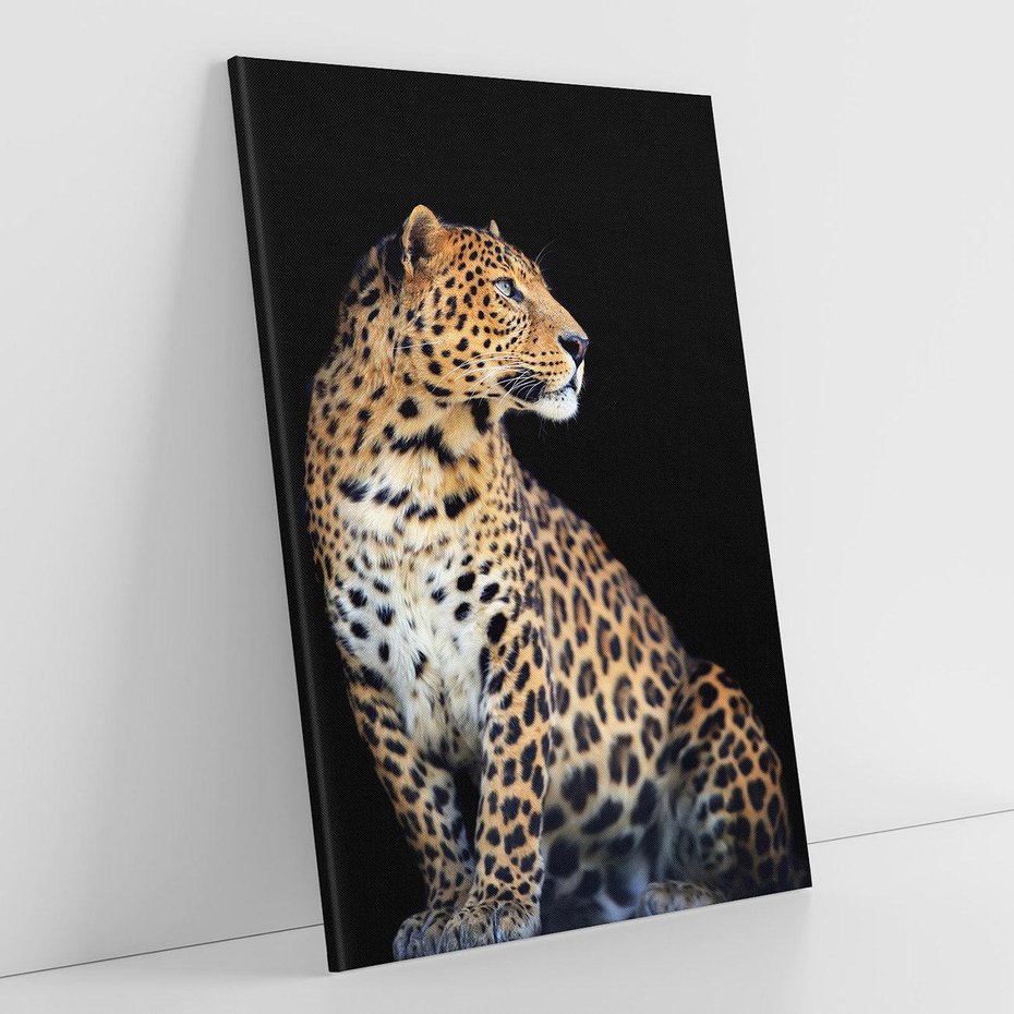 Obraz na płótnie 80x120 - Elegancja Jaguarowej Pantery - jaguar, pantera