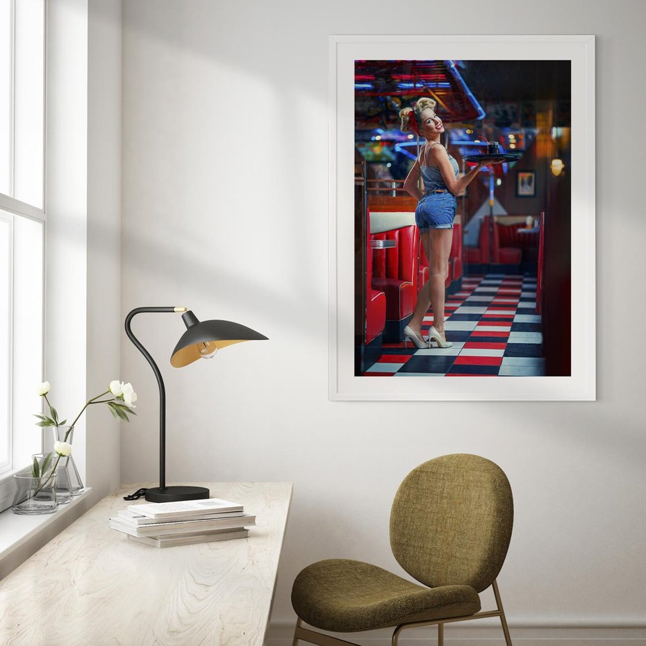 Plakat bez ramy 21x30 - Czas Na Wyjątkowy Posiłek - restauracja, retro