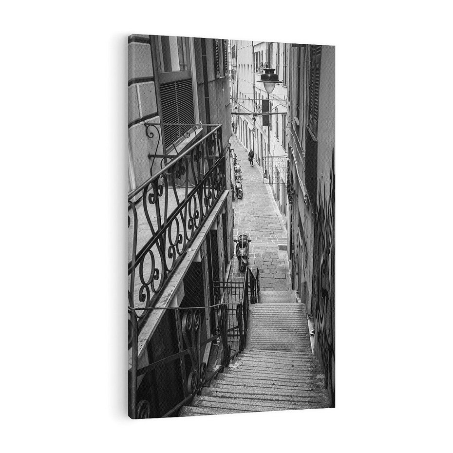 Obraz na płótnie 70x100 - Magiczne spacery - uliczka, perspektywa